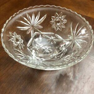 Antique Star of David Candy Dish with Legs 7" Round